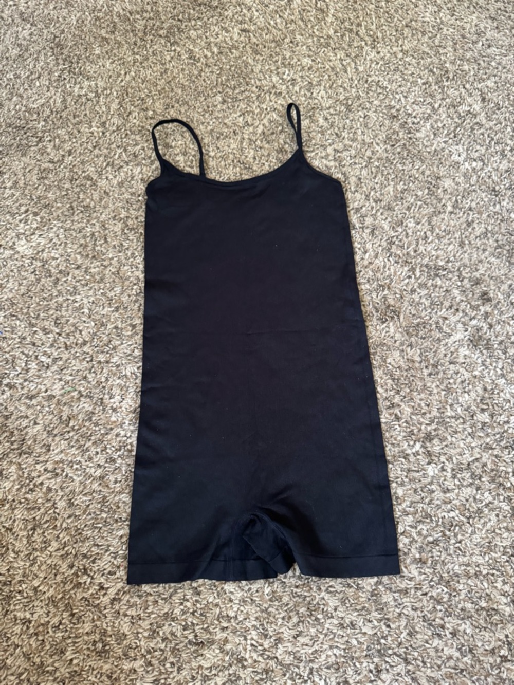 PINK Victoria's Secret Black Seamless Shapewear Romper